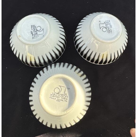 3 JACKSON Custom China Restaurant Ware RADIANT CONDIMENT/ BOWLS VINTAGE -C22 - Picture 5 of 11